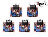 WMYCONGCONG 5 PCS L298N Motor Drive Controller Board Module Dual H Bridge DC Stepper Module for Arduino