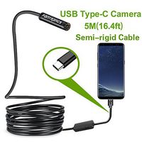 USB Snake Inspection Camera,Fantronics 2.0 MP IP67 Waterproof USB C Borescope,Type-C Scope Camera with 8 Adjustable LED Lights for (16.4ft) Samsung Galaxy S9/S8, Google pixel, Nexus 6p(Not for iPhone)