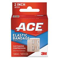 3M 207310 Ace Elastic Bandage with E-Z Clips, 2-Inch x 50-Inch, 1-Bandage