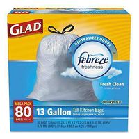 CLO78899 - Glad OdorShield Tall Kitchen Drawstring Trash Bags