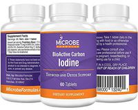 Microbe Formulas: BioActive Carbon Iodine - Thyroid Support - 60 Tablets - Provide Proper Iodine Balance - Promotes Increased Energy - Support Natural Hormonal Production