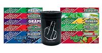 Herb Airtight Container Fresh Kettle with Juicy Jay's Variety 1.25 Flavored Hemp Rolling Papers 10 Count DC Crafts Nation- Middle Finger