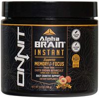 ONNIT Alpha Brain Instant (Tub) - Premium Nootropic Brain Supplement - Focus, Concentration & Memory - Alpha GPC, L Theanine, Bacopa Monnieri, Huperzine A, Vitamin B6