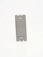 Leviton 80314-GY 1-Gang Decora Plastic Adapter Blank - No hole, Gray