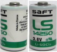 2 Pcs SAFT LS14250 LS 14250 1/2 AA 3.6v Li-SOCl2 Lithium Battery High Capacity MADE IN FRANCE