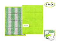 Double Sided Microfiber Cleaning Pad Washing Up Pad Wash and Scour Home and Kitchen Absorbent Cleaning Sponge (5)