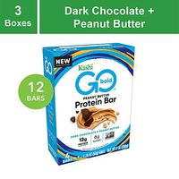 Kashi Go Protein Bars - Dark Chocolate Peanut Butter | Vegan | Non-Gmo, 21 Oz (Pack of 3 – 4ct boxes)
