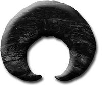 Candi Andi Handmade Weighted Neck & Shoulder Wrap | Flaxseed Filled | Hot/Cold Pad |Soothing Muscle Pain, Tension & Stress Relaxer | Crushed Velvet | Unscented | Black - TMW-BK