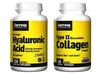 Jarrow Formulas Supplement Bundle (2 Items) – Hyaluronic Acid + Type II Collagen