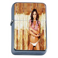 Farmer's Daughter Pin Up Girls USA Flip Top Dual Torch Lighter S9 Smoking Cigarette Collect Them All