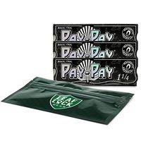 Pay-Pay Ultra Thin 1 1/4 Rolling Papers (3 Packs) with Leaf Lock Gear Smell Proof Bag