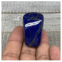 34.1g, 1.6"x1"x0.9", Natural Untreated Small Lapis Lazuli Tumbled Glassy Polished Gemstone, Freeform, Metaphysical, Healing Stone, F2856