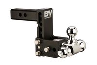 B&W Trailer Hitches Tow & Stow 5in Drop 4.5in Rise 1 7/8x2x2 5/16in Triple Ball Size Hitch
