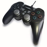GAMEMON Double Shock Wired Controller Compatible with PLAYSTATION 3 PS3 with 10FT/3M Long Cable