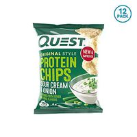 Quest Nutrition Protein Chips, Sour Cream & Onion, Pack of 12