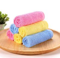 YA YATECH Microfiber Cleaning Cloth - Washcloth - Kitchen Towels - Dish Rags - Dust Wipes - Quick Dry - Super Absorbent - Very Soft - Lint Free - 6 Pack - 3 Colors - 10X20 Inch
