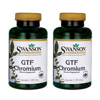 Swanson Gtf Chromium Blood Sugar Metabolism Glucose 100 mcg 200 Caps 2 Pack