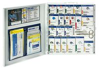 First Aid Only 746000 Large Metal SmartCompliance First Aid Cabinet with Medications
