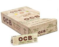 24 OCB Organic Single Wide Cigarette Rolling Papers Pack (50 Rolling Papers Per Pack) + Limited Edition Beamer Smoke Sticker. Used with Legal Smoking Herbs, Rolling Tobacco, Herbal Mixes