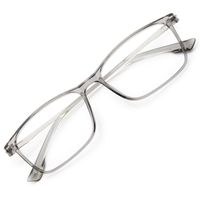 AOO Computer Blue Light Blocking Glasses for Women Men,Anti Eyestrain UV Filter Lens Lightweight Frame - 0.0 Diopter (Clear Gray)