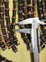 1600grams of Black Bamboo Root Sticks for Making Bamboo Pipe or Knife Handle Making
