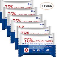 Large Wet Wipes, 6 Pack Travel Size Hand Wipes