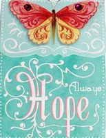 Punch Studio Mini Pocket Butterfly NotePad ~ Always Hope 86643