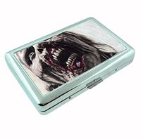 Zombie Metal Silver Cigarette Case Holder RFID-Blocking Wallet