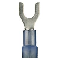 Install Bay BNST10 Spade Terminal Nylon Connector 16/14 Gauge #10, Blue (100-Pack)