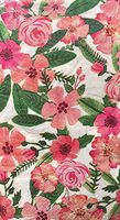 Design Focus Flowers in Salmon Pink Guest Towels Buffet Paper Napkins, 32 ct