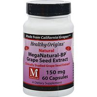 Healthy Origins 100% Natural Mega Natural-BP Grape Seed Extract - 150 mg - 60 Capsules