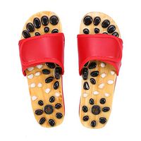 Foot Massage Slippers, Massage Shoes to Reduce Foot Pain for Men and Women(38-Red)