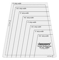Linograph Clear Acrylic Tumbler Quilting Ruler One-Patch Templates