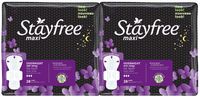 Stayfree Overnight Maxi Pads with Wings - 28 ct - 2 pk