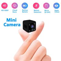Mini Hidden Camera,1080P Home Security Nanny Camera, Super Night Vision Portable Small Wireless Surveillance Camera, Metal Housing Magnetic Body, Perfect Hidden Camera for Home, Car, Office, Outdoor