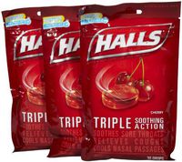 Halls Triple Action Cherry Drops-30 ct, 3 pk