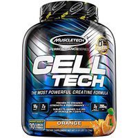 MuscleTech Cell Tech Creatine Monohydrate Formula Powder, HPLC-Certified, Improved Muscle Growth & Recovery, Orange, 56 Servings (6 Pound)