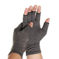 CFR Compression Arthritis Gloves Hand Gloves for Carpal Tunnel Rheumatoid Osteoarthritis Joint Pain Relief - Open Finger Non-Slip (Medium, One Pair)
