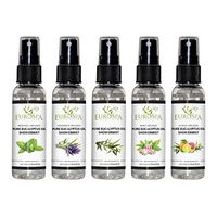 EuroSpa Aromatics Pure Eucalyptus Oil ShowerMist and Steam Room Spray, All-Natural Premium Aromatherapy Essential Oils - Variety 5 Pack - 2 oz Each