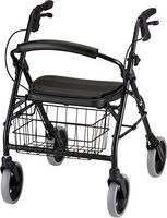 NOVA Cruiser Deluxe Rollator Walker, Black