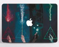 Modo Design Deathly Hallows Symbol Hard Case for Macbook Pro 13 Pro 15 Air 11 Air 12 Air 13 Macbook 12 Retina Mac Book Custom Cover Harry Potter Plastic Hard Case MA2182