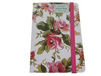 Lily Mcgee Memo Book Notepad With Elastic Closure, 150 Lined Pages (Rose Trellis)