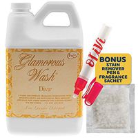 Tyler DIVA Glamorous Wash Laundry Detergent- 1/2 Gallon - With BONUS Olivi Stain Remover Pen - Fresh Scented Sachet - Laundry Detergent - For Washing Clothes, Linen, Lingerie, Expensive Fabric, Sheets