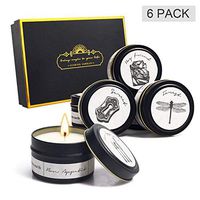 Scented Candles Set,Natural Aromatherapy Soy Candle Spiritual Gifts for Women,Richly Scented Aromatherapy Jar Candles for Relaxation Meditation Healing Crystals New Home Goods Gift Ideas (6 Pack)