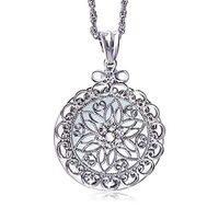 AOX Auxiliary Supplies Womens Vintage Glass Magnifier Sweater Pendant Necklace Accessories Ornaments 2X Handheld Magnifier Gifts