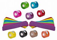 PreCut Kinesiology Tape Sport Pro (20 Pre Cut 10 Inch Strips per Roll) Athletic Recovery Muscle Support Physio Therapeutic Aid (Assorted Colors) (Pack of 12)