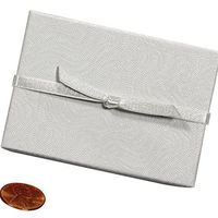 Antique White Satin Bow Stretch Loops 3/16" X 6" | Quantity: 200 | Max Stretch: 4 5/16"