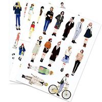 5 PCS Cute Girls DIY Photo Album Diary Luggage Book Phone Stickers