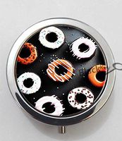 BlackKey Donut Pattern 3-Compartment Decorative Pocket Gift Box Case Organizer for Pill, Color 1 -1299