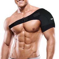Adjustable Shoulder Support Brace - Shoulder Compression Sleeve - Rotator Cuff Brace - Shoulder Brace for Shoulder Stability, Injury Prevention, Labrum Tear, Dislocated AC Joint, Frozen Shoulder Pain